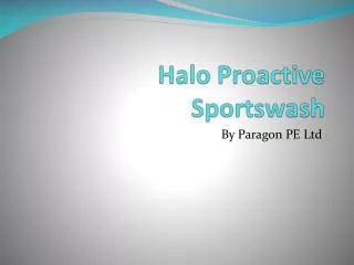 Halo Proactive Sportswash