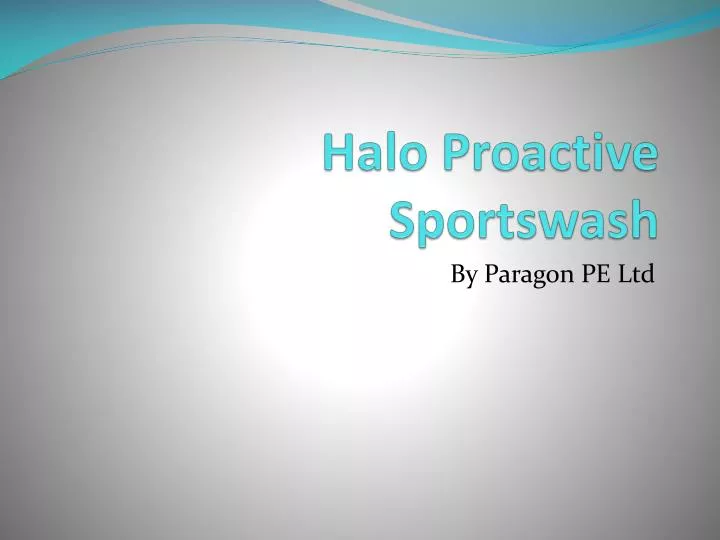 halo proactive sportswash
