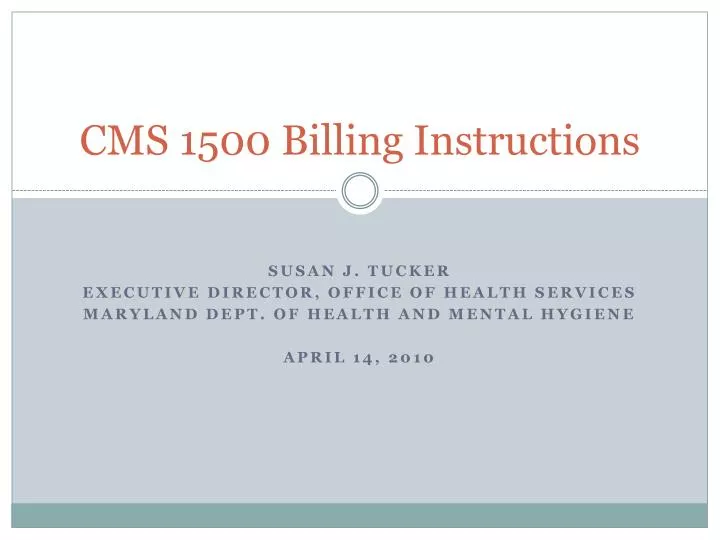 cms 1500 billing instructions