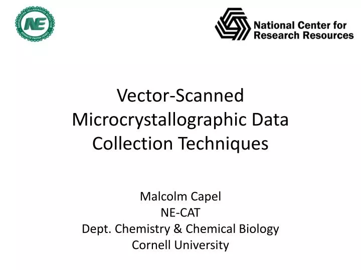 vector scanned microcrystallographic data collection techniques