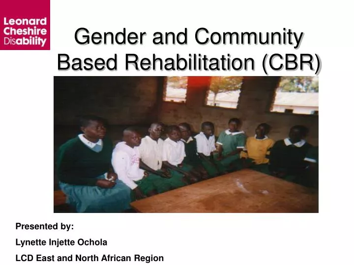 gender and community based rehabilitation cbr