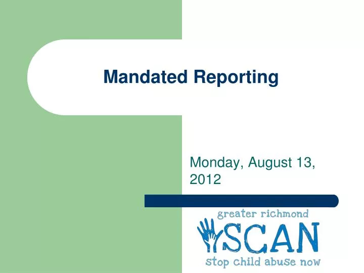 mandated reporting