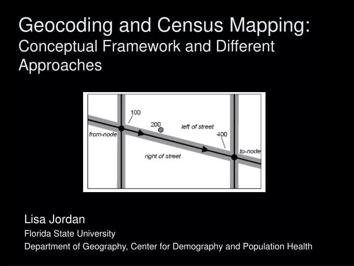 geocoding and census mapping conceptual framework and different approaches