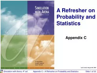 A Refresher on Probability and Statistics
