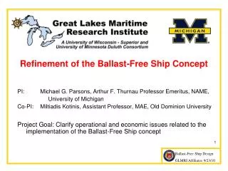 Refinement of the Ballast-Free Ship Concept