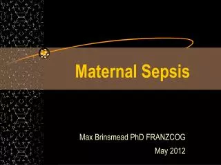 Maternal Sepsis