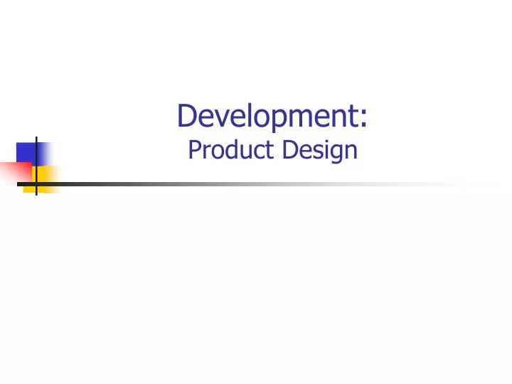 development product design