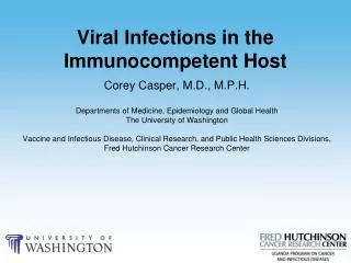 Viral Infections in the Immunocompetent Host