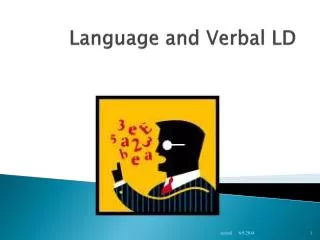 Language and Verbal LD