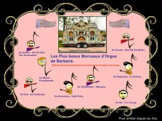 Les Plus beaux Morceaux d’Orgue de Barbarie.