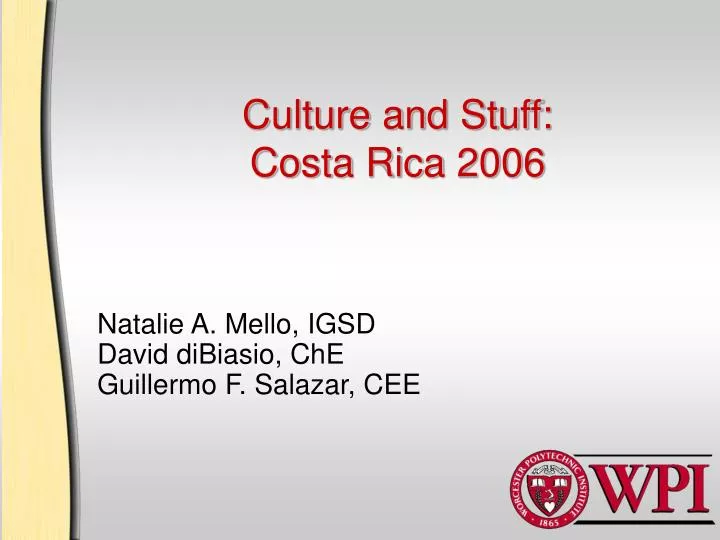 culture and stuff costa rica 2006