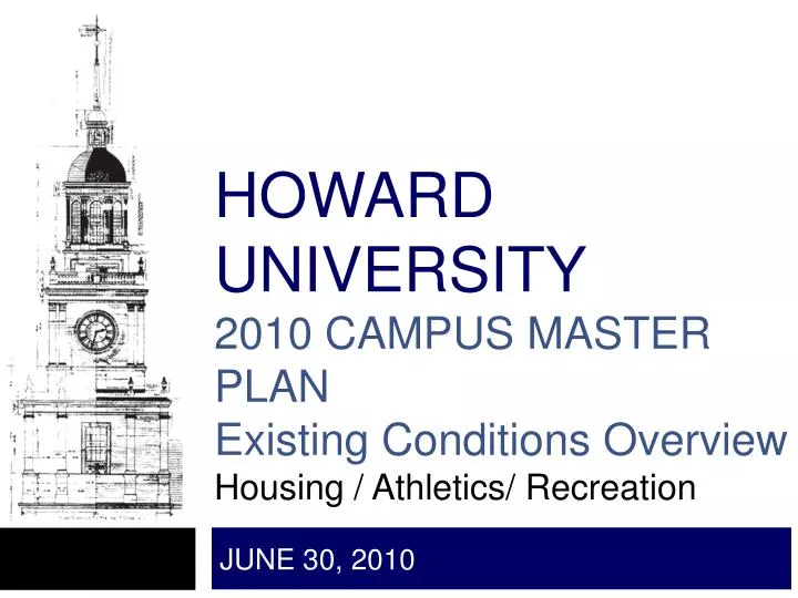 howard university 2010 campus master plan existing conditions overview housing athletics recreation