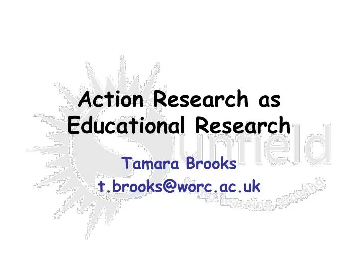 action research as educational research