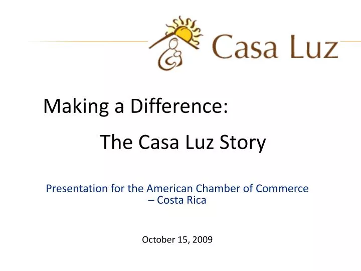 presentation for the american chamber of commerce costa rica october 15 2009