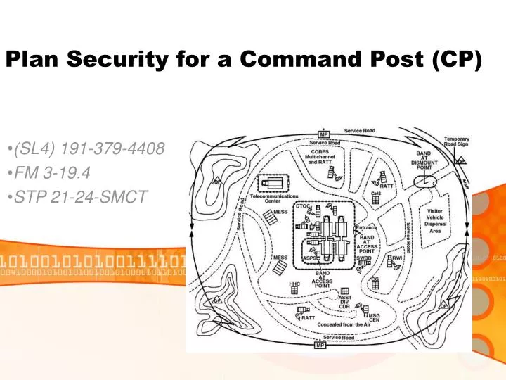 plan security for a command post cp