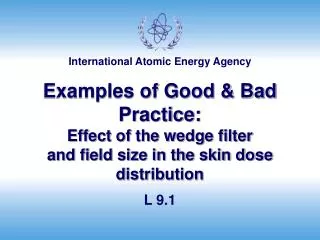 Examples of Good &amp; Bad Practice: Effect of the wedge filter and field size in the skin dose distribution