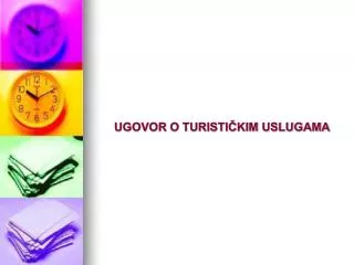 ugovor o turisti kim uslugama