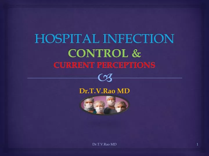 hospital infection control current perceptions