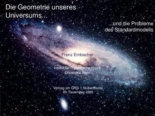 die geometrie unseres universums