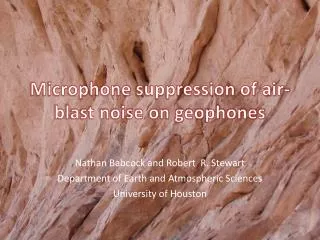Microphone suppression of air-blast noise on geophones
