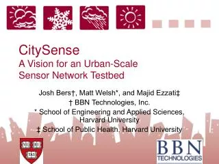 CitySense A Vision for an Urban-Scale Sensor Network Testbed