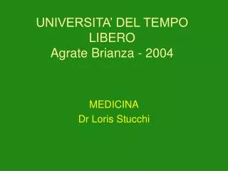 universita del tempo libero agrate brianza 2004