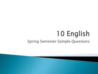 10 English