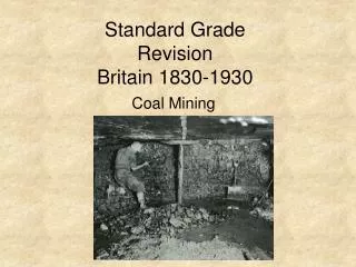 Standard Grade Revision Britain 1830-1930