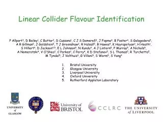 Linear Collider Flavour Identification