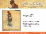 Urban America and the Progressive Era 1900-1917