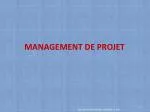 MANAGEMENT DE PROJET - slide 1