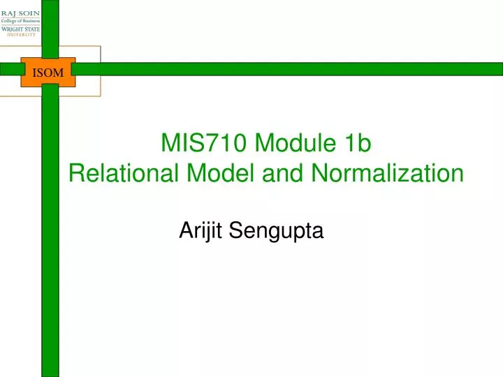 mis710 module 1b relational model and normalization