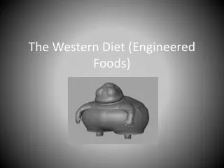 The Western Diet (Engineered Foods)