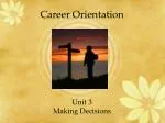 Career Orientation - slide 1