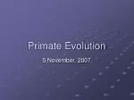 Primate Evolution - slide 1