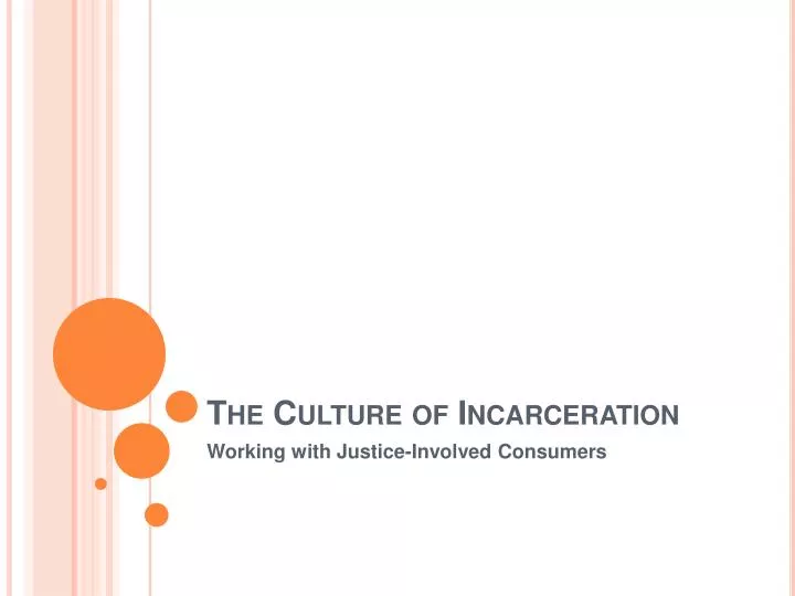 the culture of incarceration