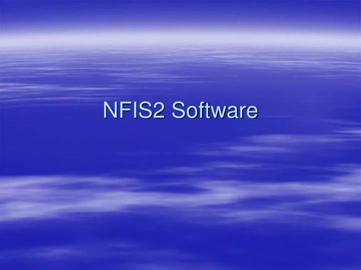 nfis2 software