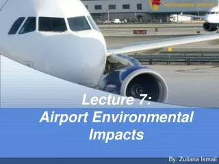 Lecture 7: Airport Environmental Impacts