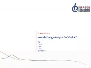 Weekly Energy Analysis for Week 47