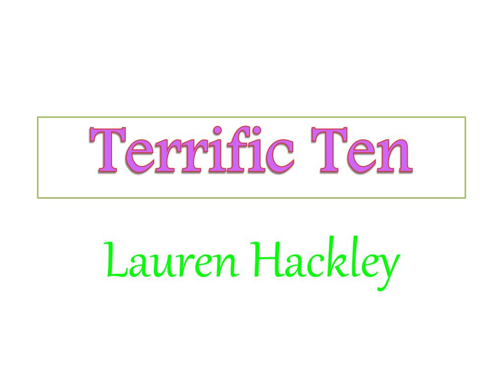 PPT - Terrific Ten PowerPoint Presentation, free download - ID:1070725
