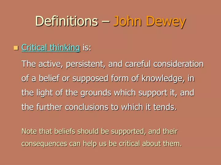 definitions john dewey