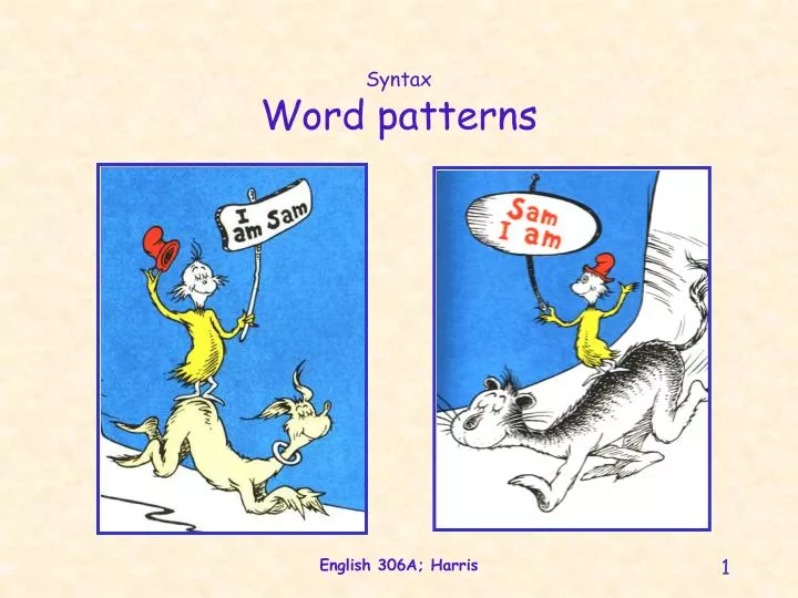 syntax word patterns