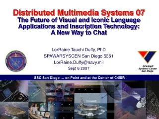 Distributed Multimedia Systems 07 The Future of Visual and Iconic Language Applications and Inscription Technology: A N