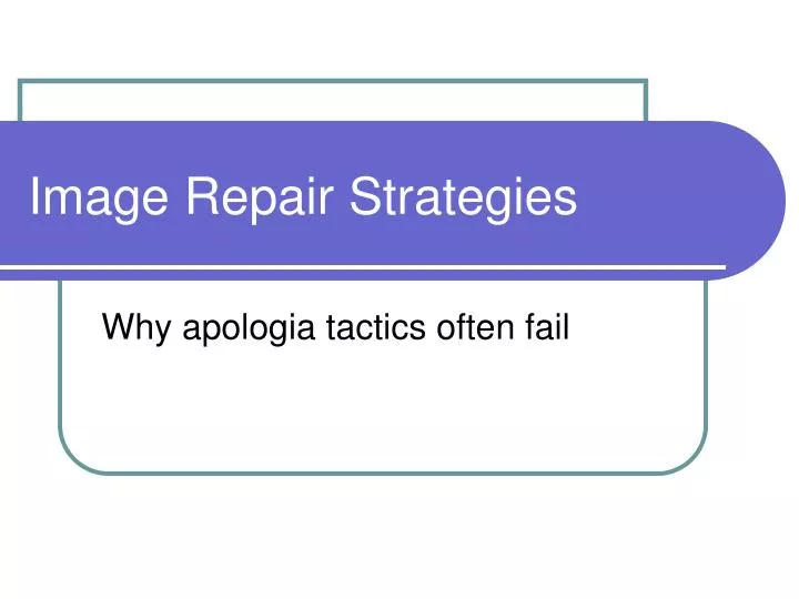 image repair strategies