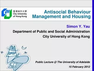 Antisocial Behaviour Management and Housing