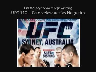 Cain Velasquez vs Nogueira