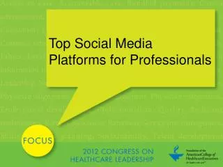Top Social Media Platforms for Professionals