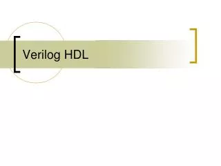 Verilog HDL