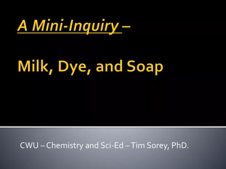 cwu chemistry and sci ed tim sorey phd