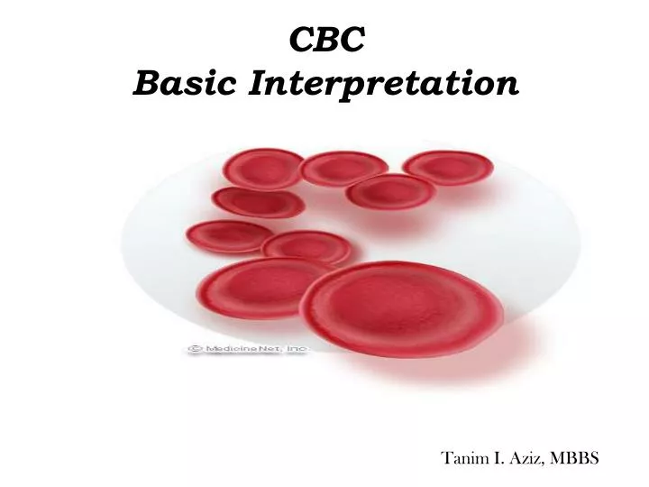 cbc basic interpretation